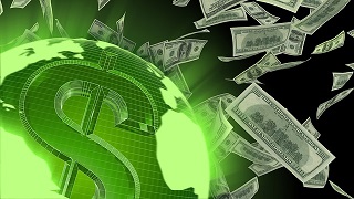flying-money-dollar-earth ドル札